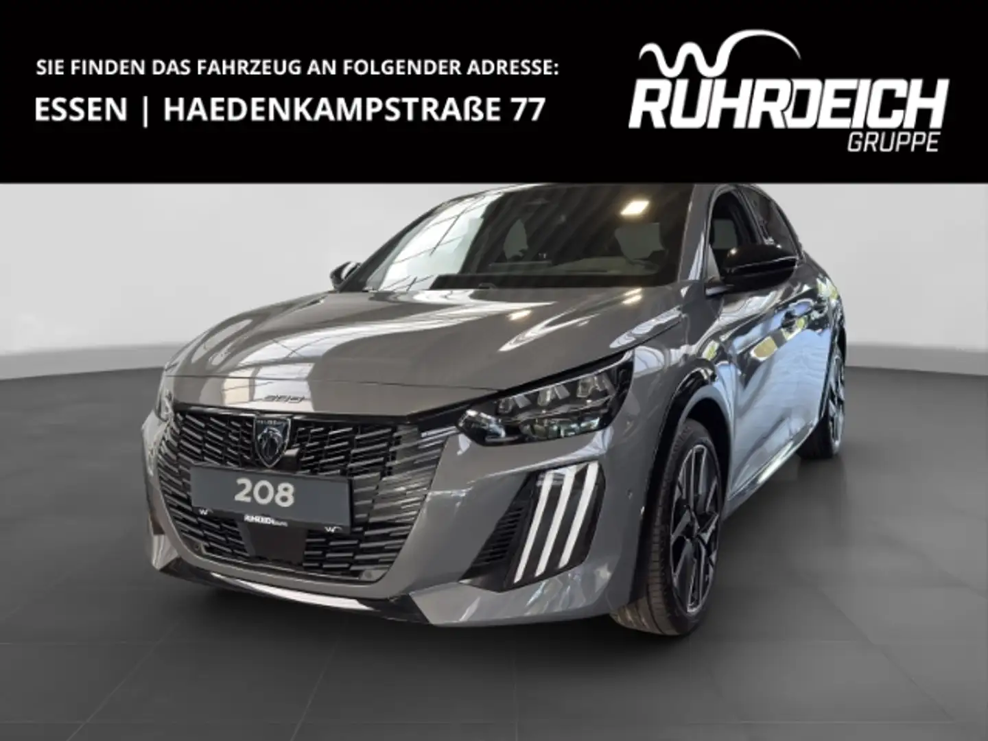 Peugeot 208 MILD-HYBRID 110 GT PANO CARPLAY 360° KAM NAVI Grau - 1