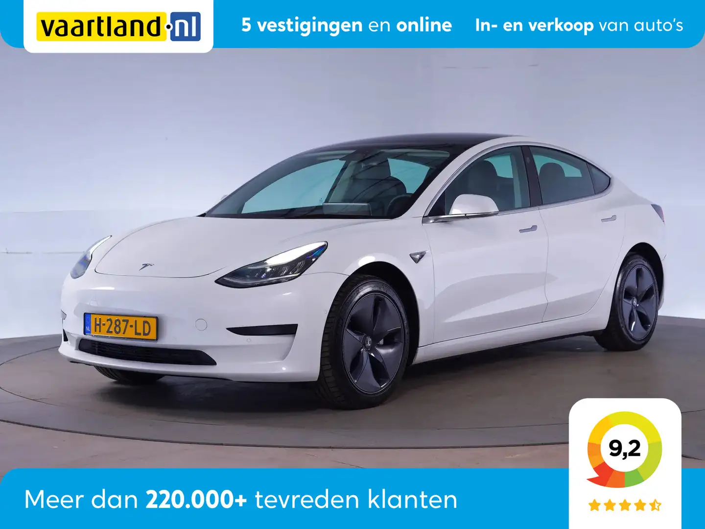 Tesla Model 3 RWD Plus 60 kWh [ Panorama Leder Adapt.cruise ] Wit - 1