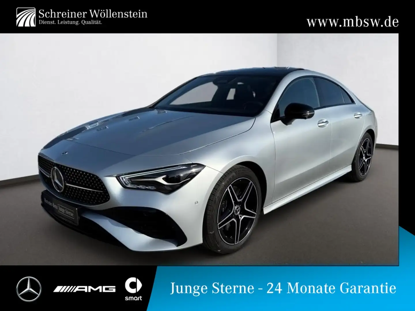 Mercedes-Benz CLA 200 Edition-AMG*Night*Pano*AHK*360*DISTRONIC Silber - 1