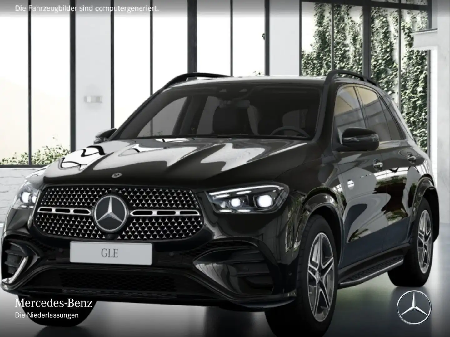 Mercedes-Benz GLE 300 d 4M AMG+NIGHT+PANO+360+AHK+MULTIBEAM+20" Schwarz - 2