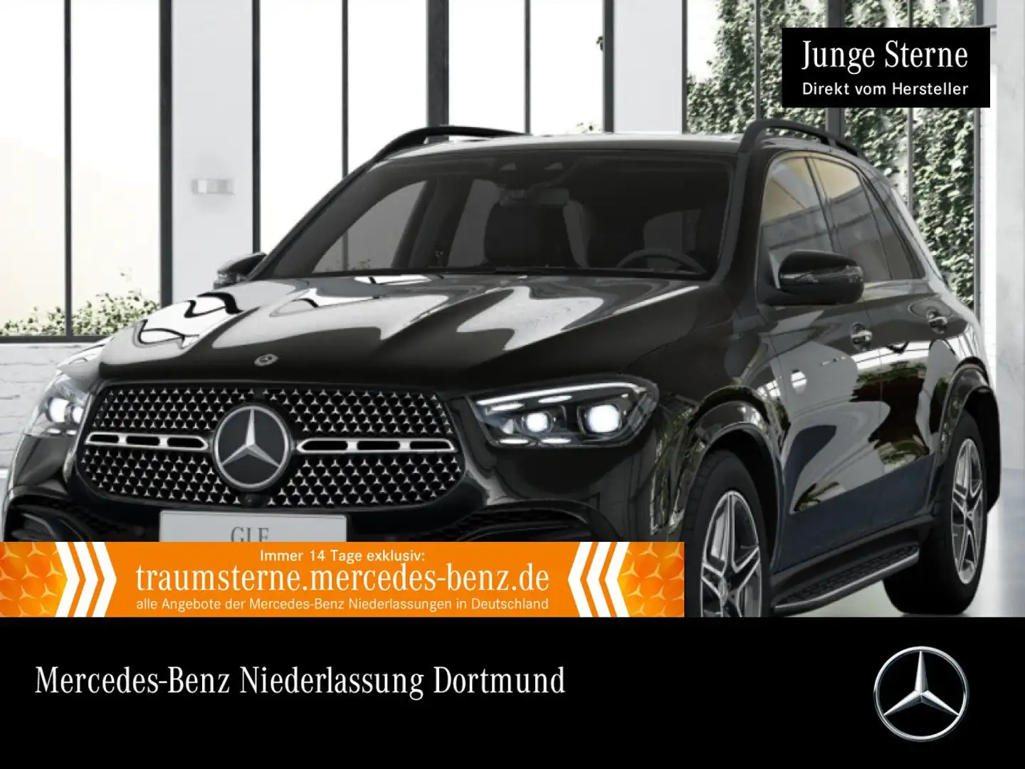 Mercedes-Benz GLE 300 d 4M AMG+NIGHT+PANO+360+AHK+MULTIBEAM+20" Schwarz - 1
