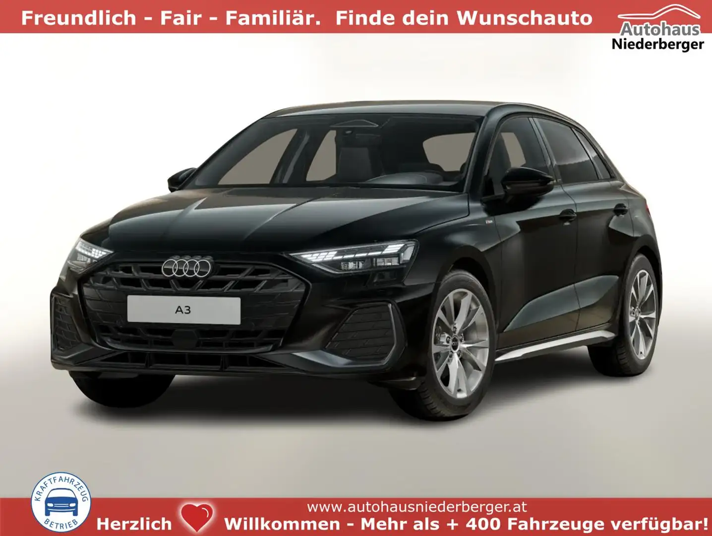 Audi A3 Sportback S line TFSI 150 tronic Nav LED 110 kW... Schwarz - 1