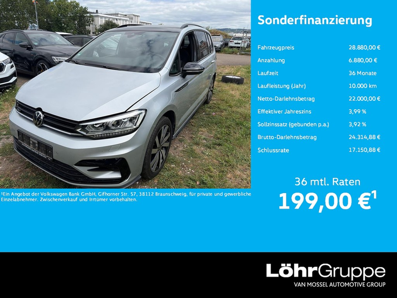 Volkswagen Touran 1.5 TSI DSG R-Line Black Style AHK, RFK, Navi.,...