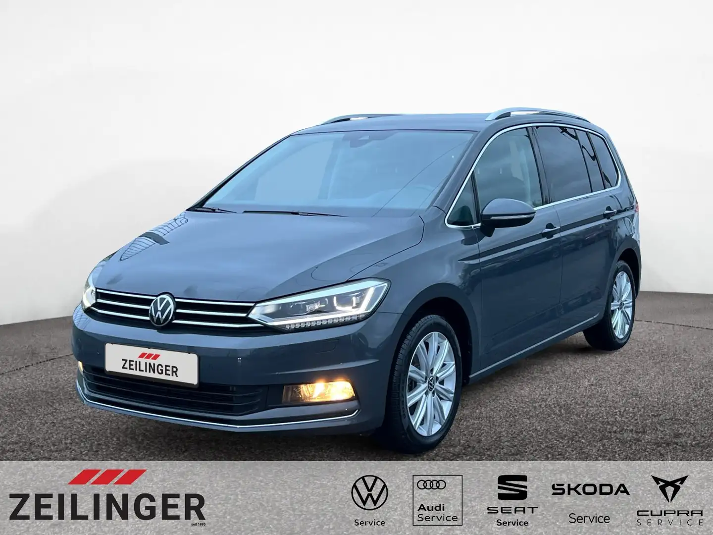 Volkswagen Touran Highline TSI DSG|7-S|AHK|eHECK|NAVI|ACC Grau - 1