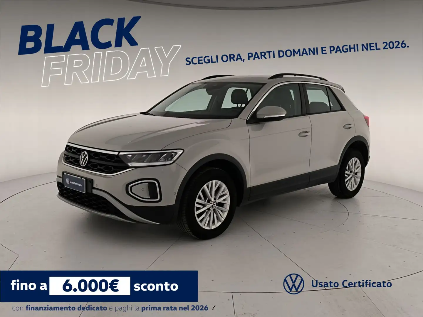 Volkswagen T-Roc 2.0 tdi life 115cv Gris - 1