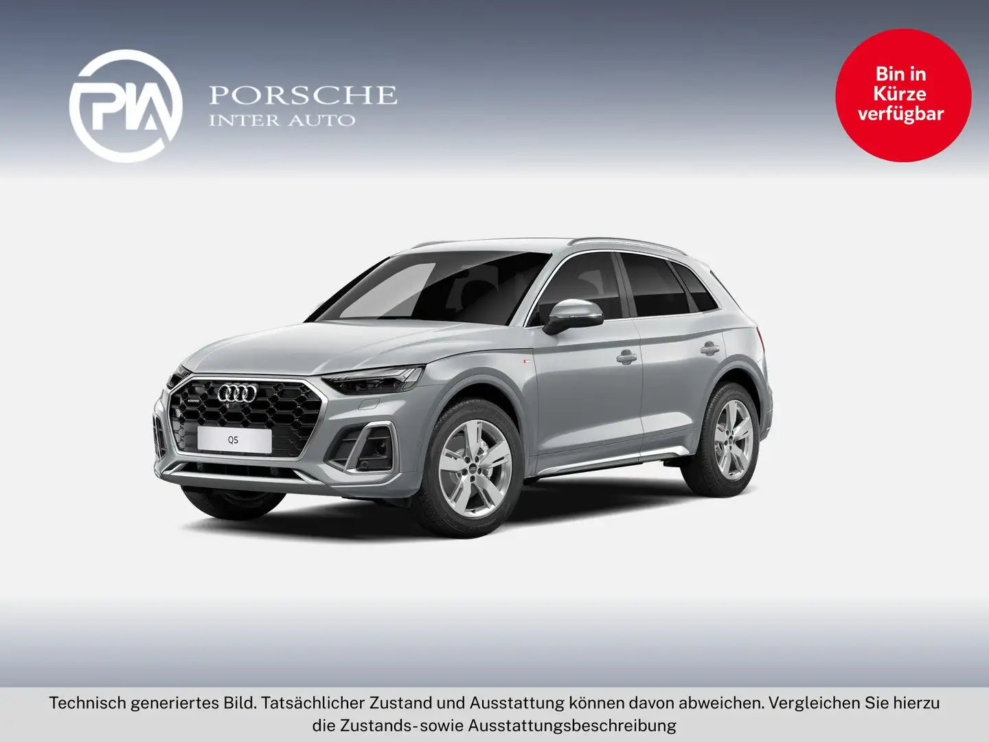 Audi Q5 40 TDI quattro S line Silber - 1