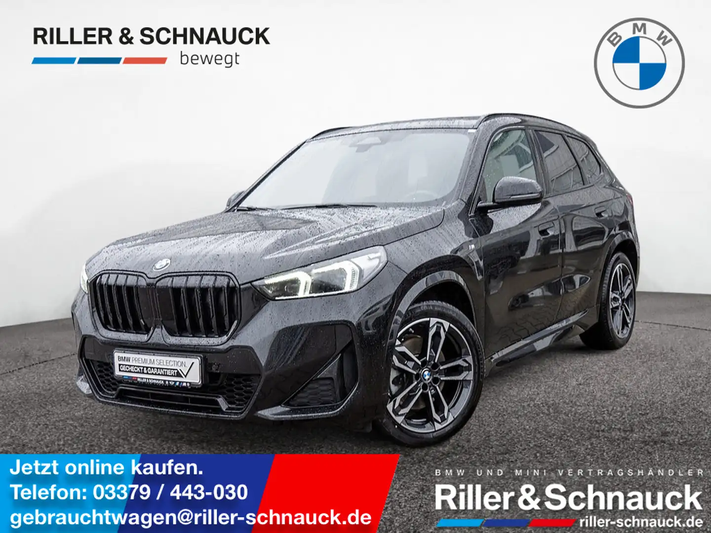 BMW X1 xDrive 23d M-Sport SHZ NAVI AHK ACC MEMORY Schwarz - 1