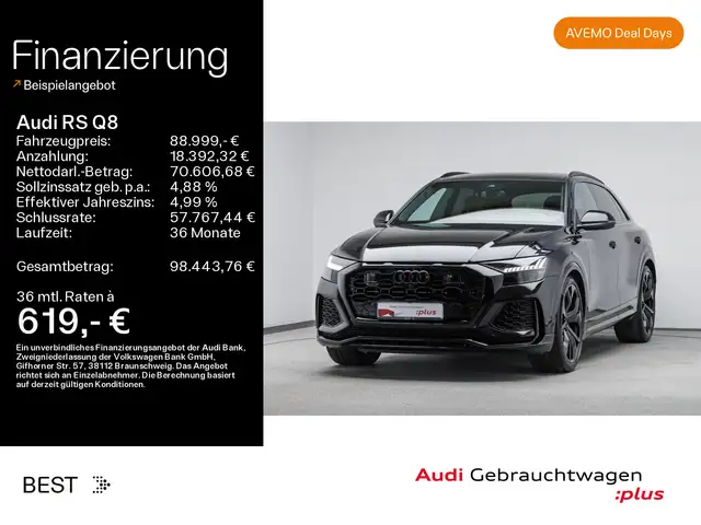Audi RS Q8 PANO*RS-AGA*305KM/H*KERAMIK*NACHTSICHT*B&O