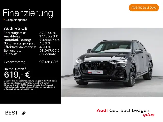 Audi RS Q8 PANO*RS-AGA*305KM/H*KERAMIK*NACHTSICHT*B&O
