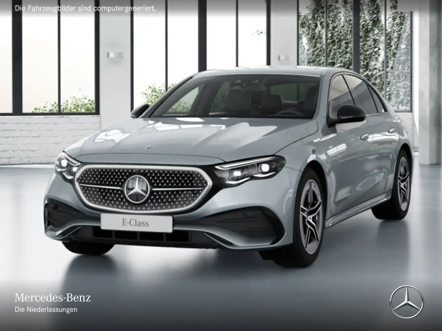 Mercedes-Benz E 300 e Hybrid Edition AMG-Line Fahrass 360° Night Silber - 2