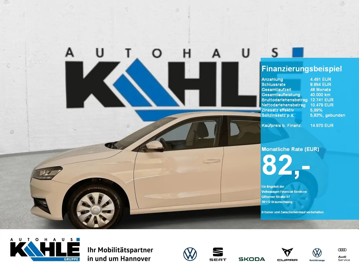 Skoda Fabia Essence 1.0TSI Klima PDC BlueTooth Weiß - 1