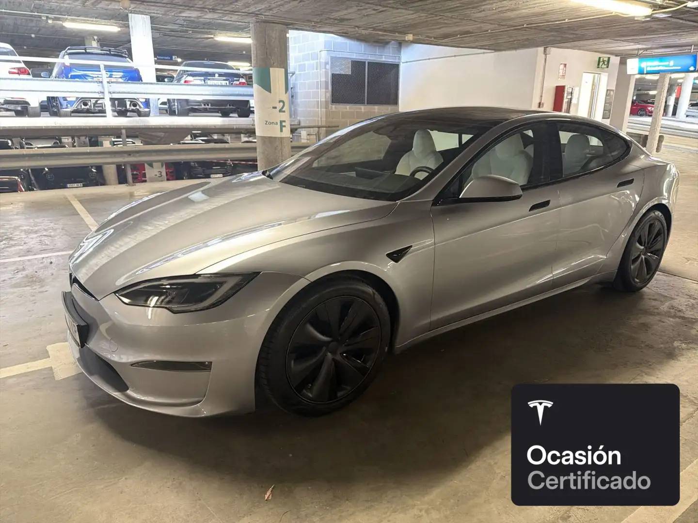 Tesla Model S Long Range AWD Plateado - 2