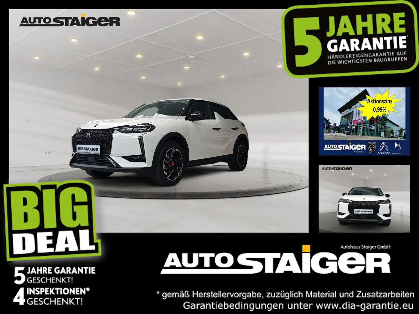 DS Automobiles DS 3 Crossback DS3 Crossback E-Tense Performance Line+ Navi*LED Blanc - 1