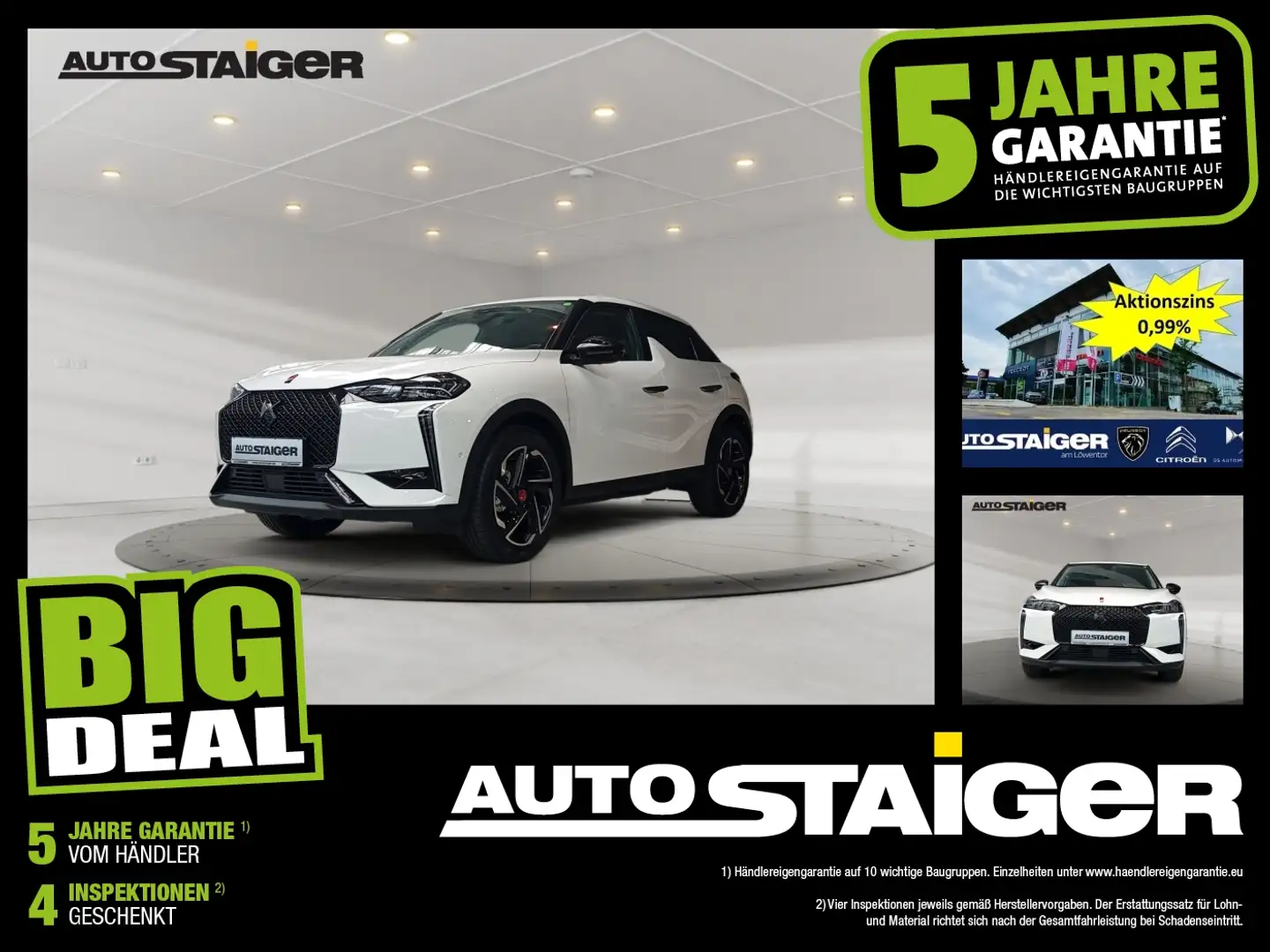 DS Automobiles DS 3 Crossback DS3 Crossback E-Tense Performance Line+ Navi*LED Weiß - 1