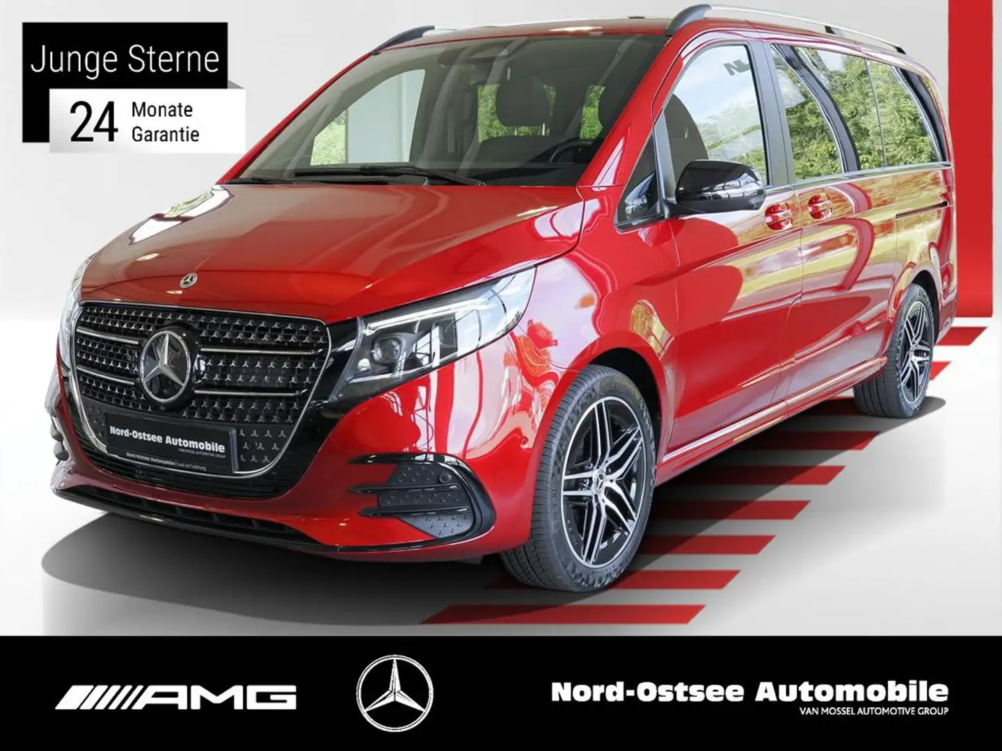Mercedes-Benz V 250 AVANTGARDE MOPF AMG DISTR AHK LED NIGHT Rouge - 1