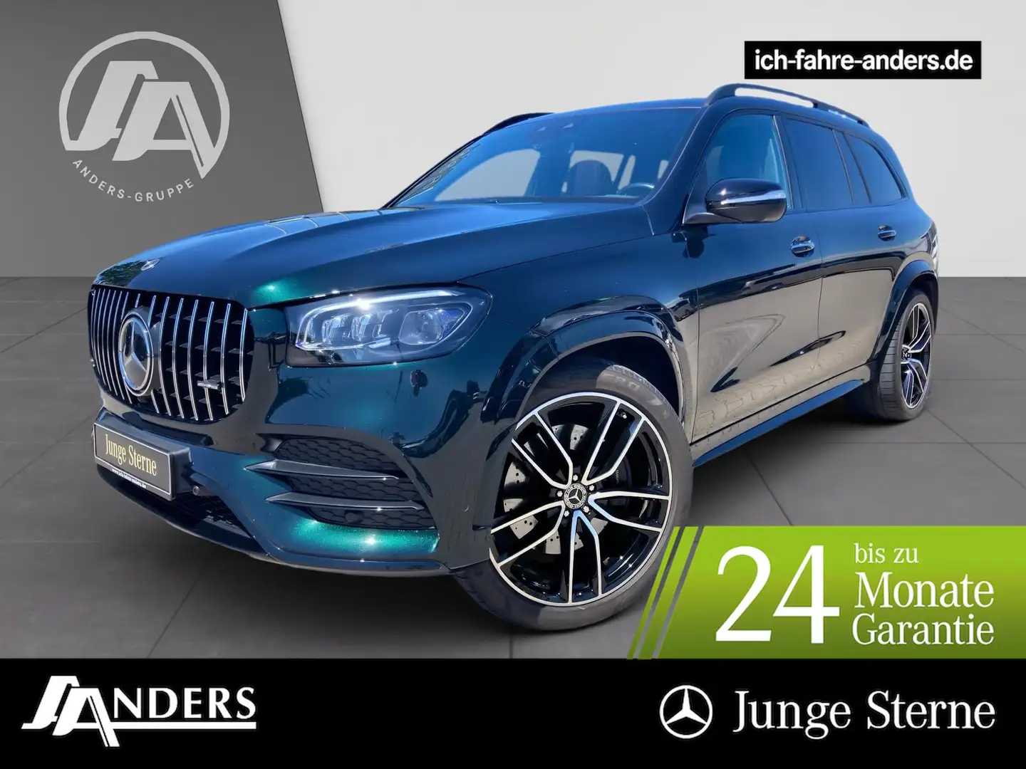 Mercedes-Benz GLS 400 d 4M AMG+Pano+Distr+AHK+AIR+Burm+Sitzkli Verde - 1