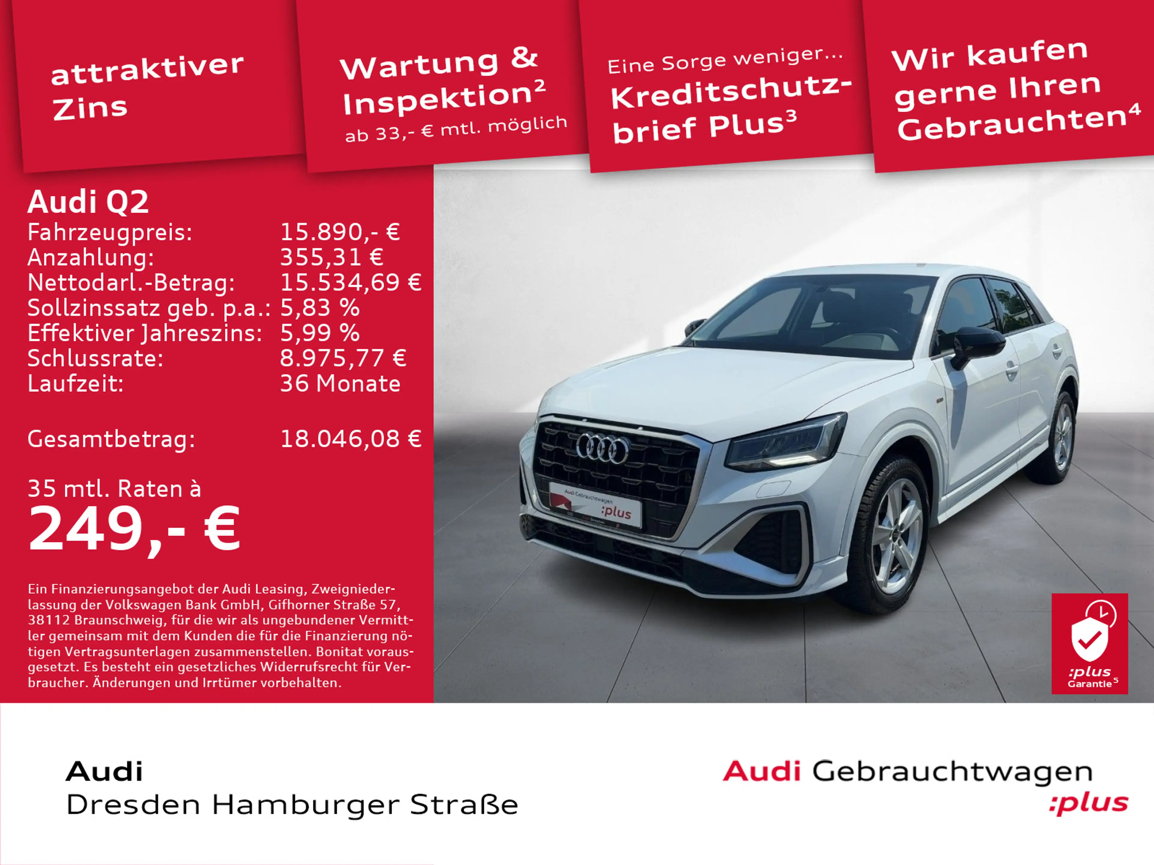 Audi Q2 S line 30 TFSI Schaltgetriebe LED SW — photo 2