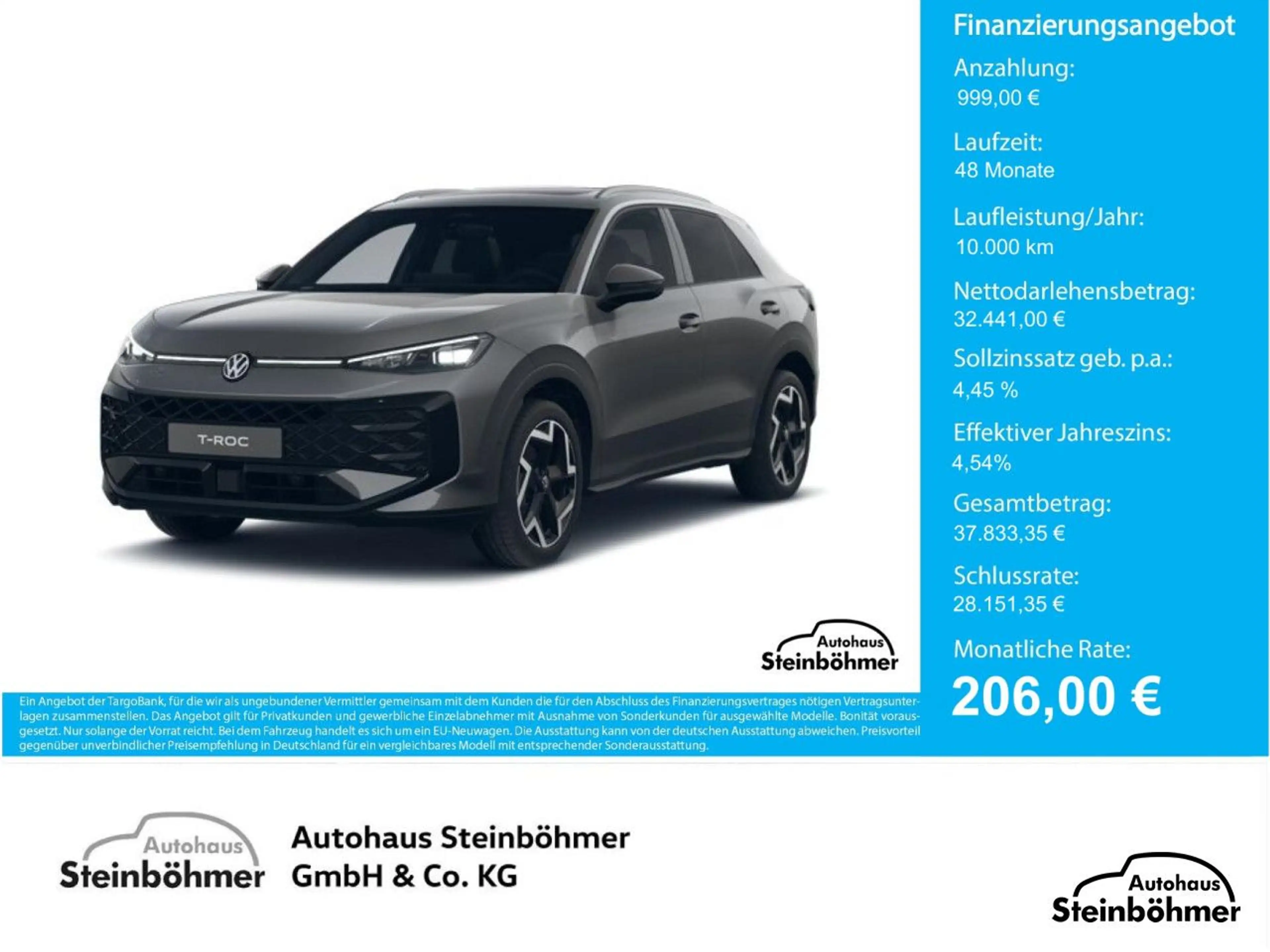Volkswagen T-Roc R-Line 1.5eTSI DSG IQ.Light Pano AHK EasyOpe