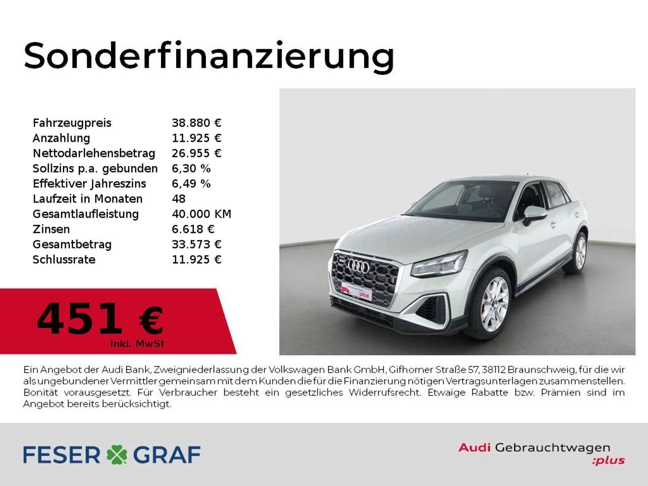 Audi SQ2 — Audi SQ2 TFSI Matrix,Navi,SONOS,AHK,Kamera,Sitzhzg,18Zoll