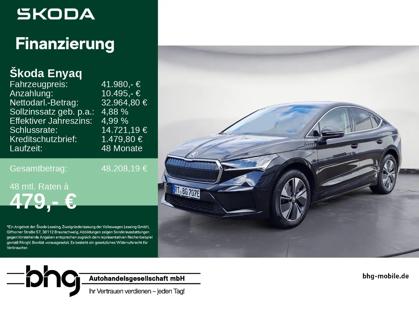 Skoda Enyaq Coupe 85x Plus Paket Schwarz - 1