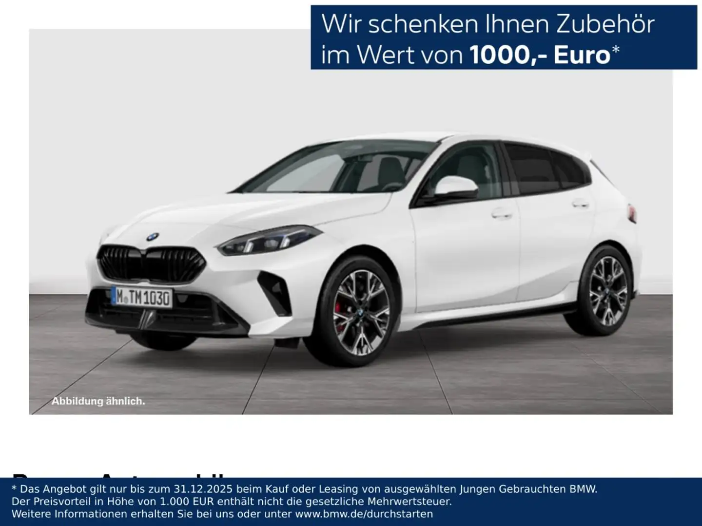 BMW 116 M Sport RFK NAVI LED PDC V+H DAB Parkass. Blanc - 1