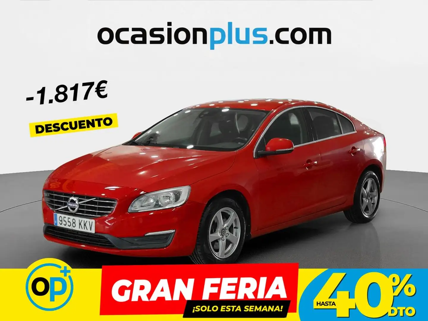 Volvo S60 D2 Momentum 120 Rojo - 1