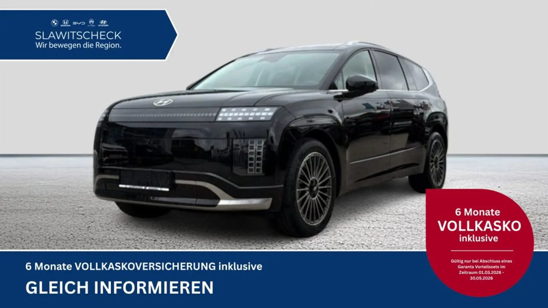 Hyundai IONIQ 9 Calligraphy 110 kWh 4WD inkl. Panoramadach & Vehicle to Load Schwarz - 1