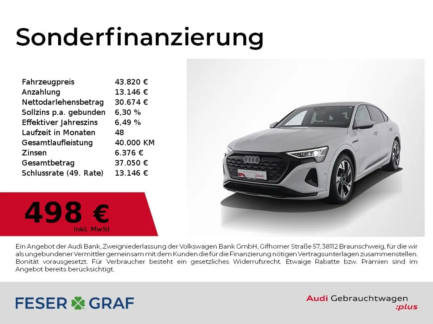 Audi Q8 Sportback 50 e-tron adv Leder,Navi,Kameras Weiß - 1