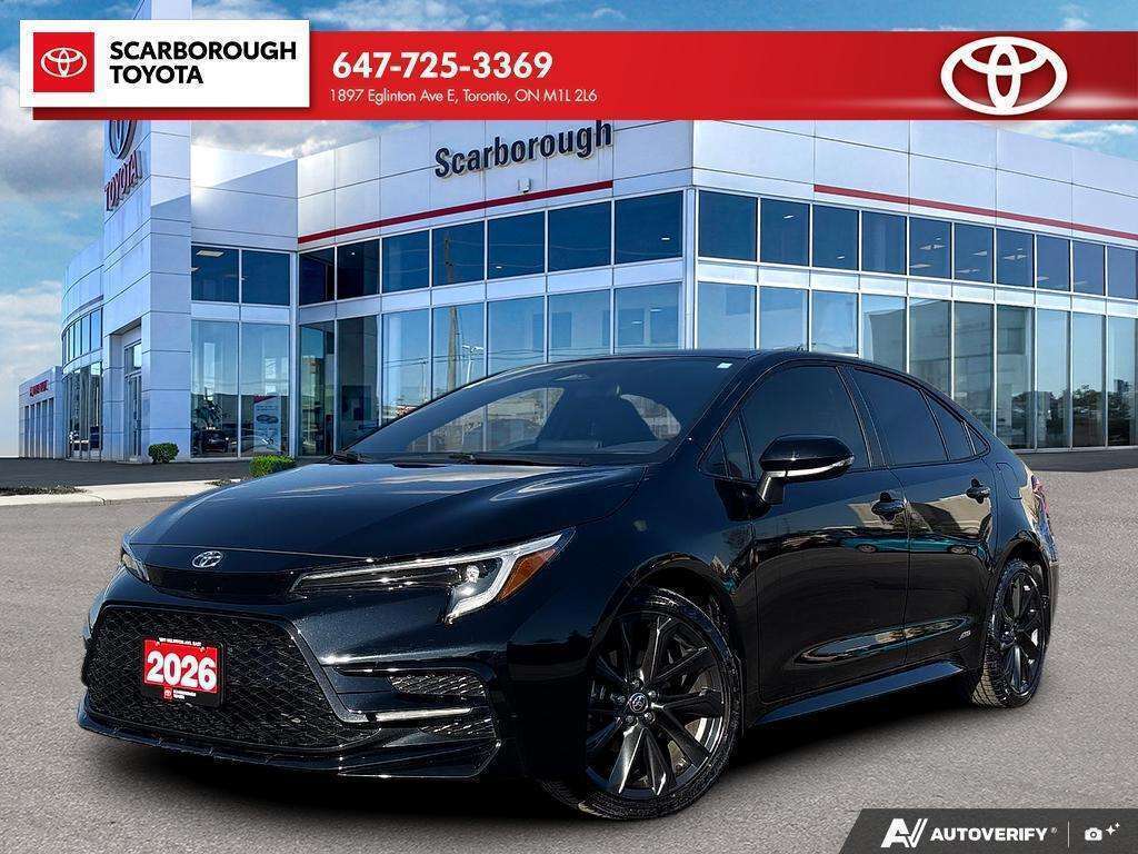 Black 2026 Toyota Corolla Hybrid Sedan All-Wheel Drive Automatic
