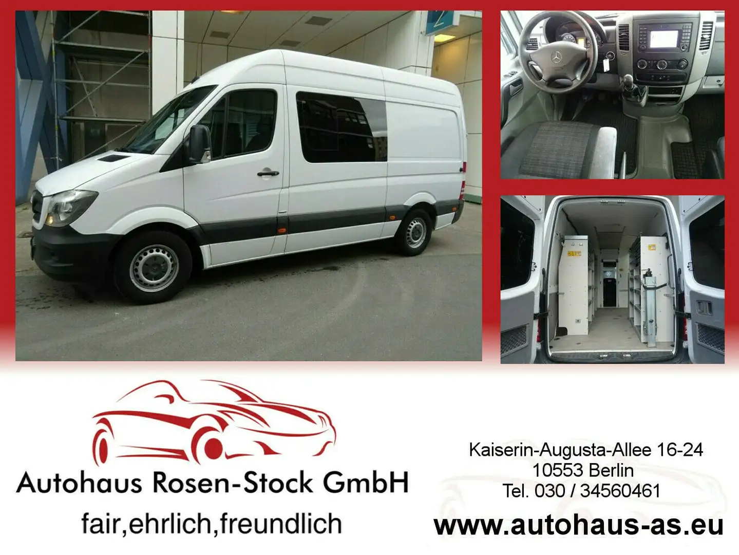 Mercedes-Benz Sprinter 311 CDI Hochraum Kasten,Standh,Parktronic Alb - 1