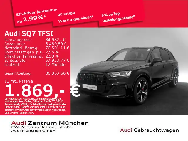 Audi SQ7 competition+ Pano/StdHzg/HuD/Kamera