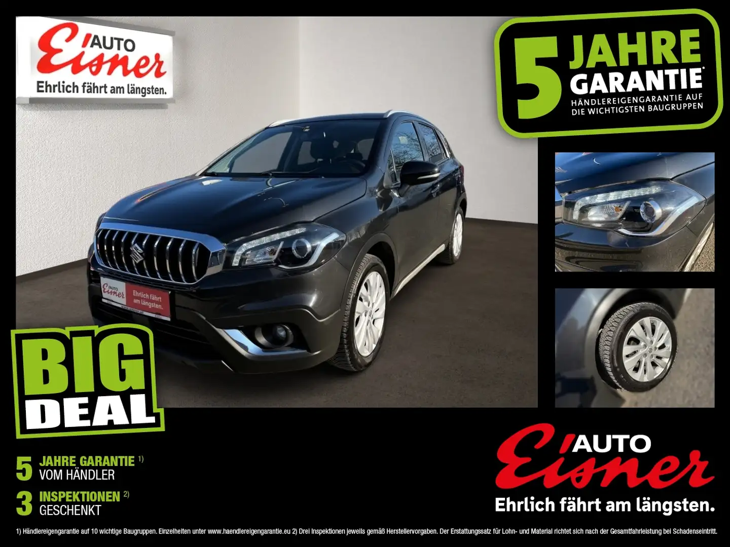 Suzuki SX4 S-Cross 1.6 DDiS 4WD shine ABS ESP Schwarz - 1