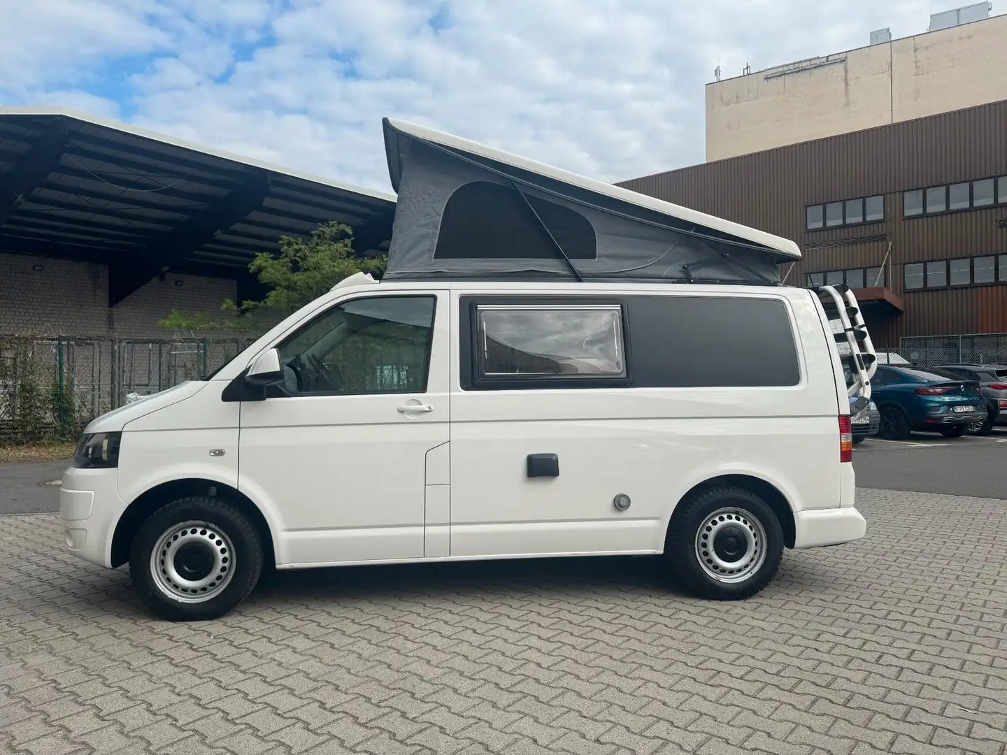 Volkswagen T5 Transporter T5 Wohnmobil Aufstelldach  Markise Automatik Blanc - 2