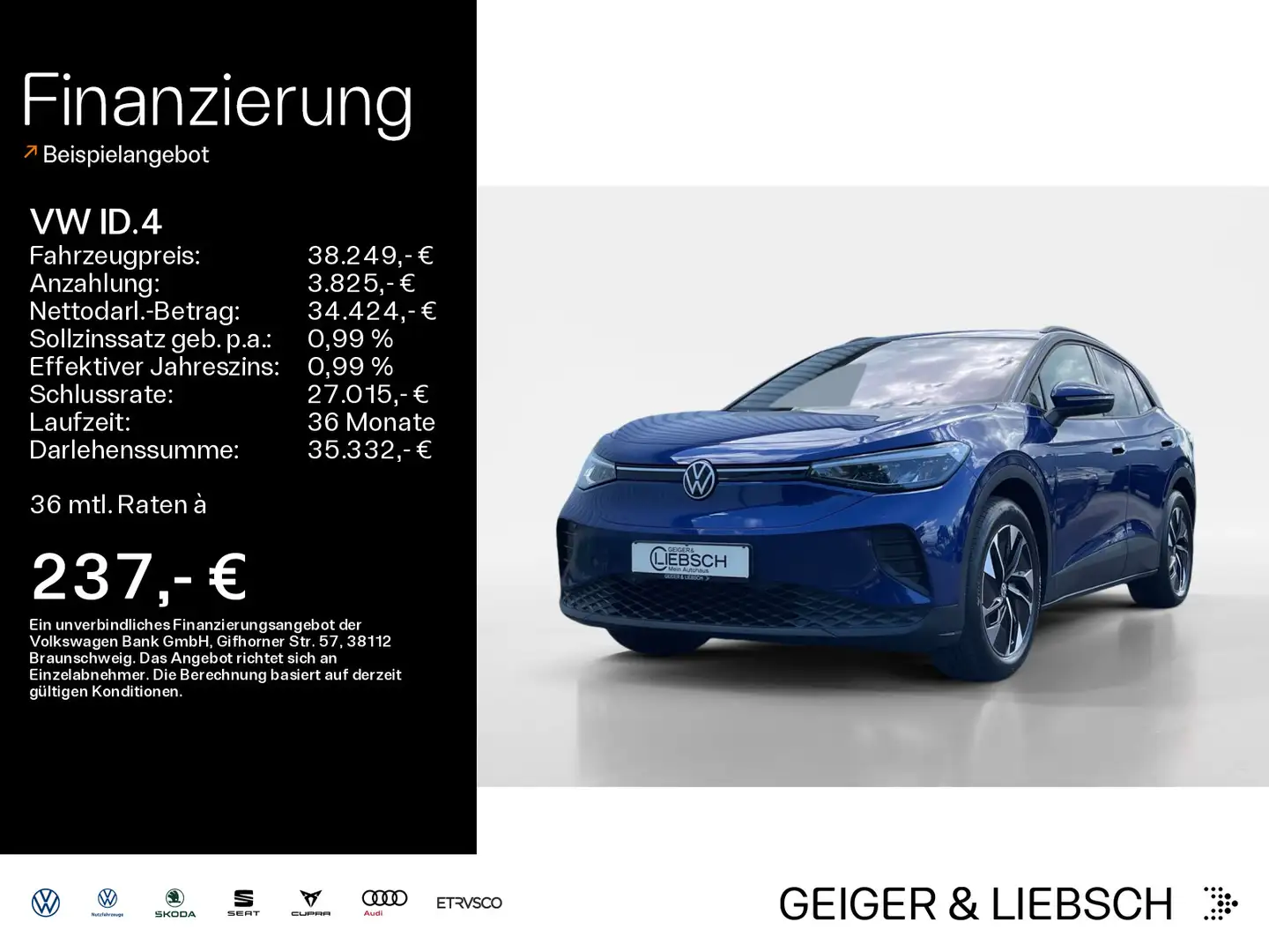 Volkswagen ID.4 PRO MOVE*WÄRMEPUMPE*AHK*KAMERA*NAVI*KLIMA*P Albastru - 1