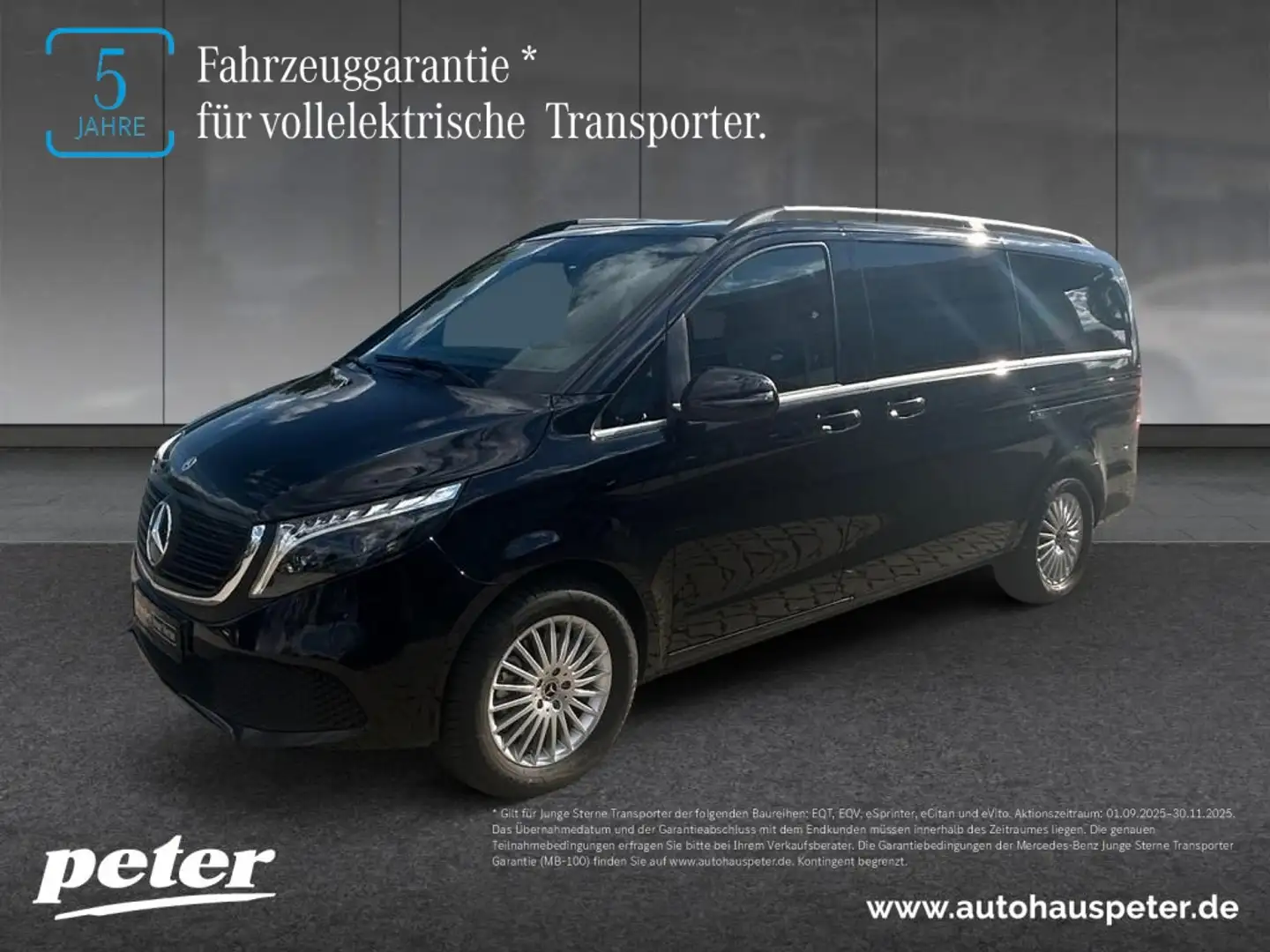 Mercedes-Benz EQV 300 AVANTGARDE Lang LED+DISTR+5 JAHRE GARANTIE Zwart - 1