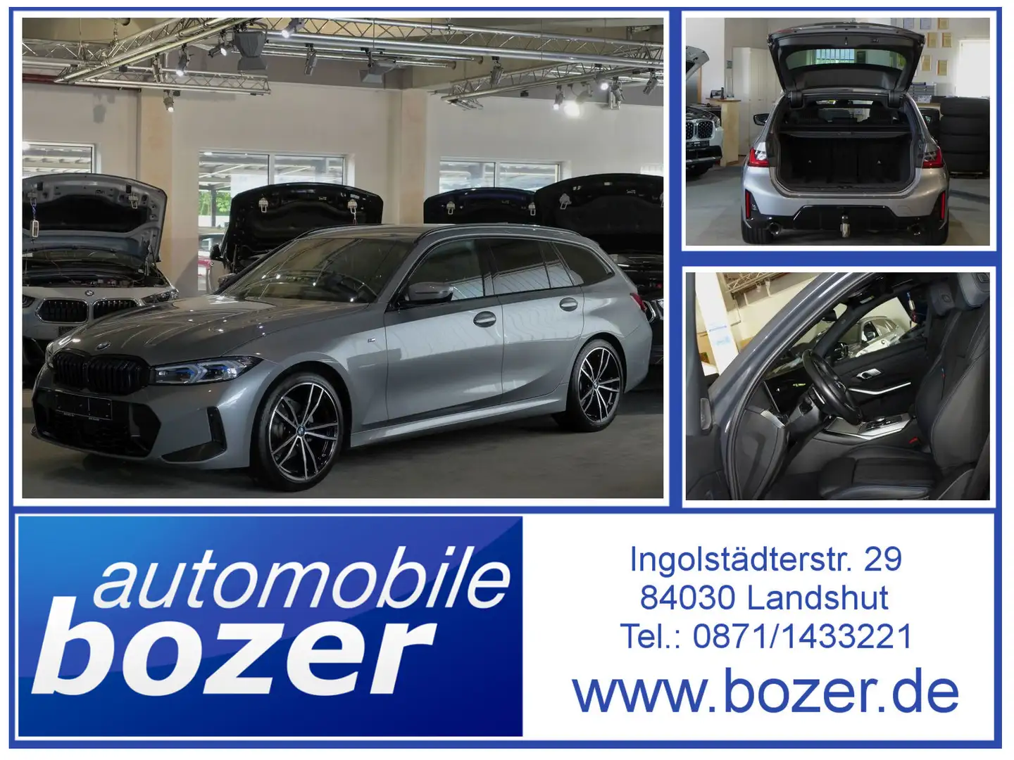 BMW 320 320d xDrive MSport AHK,HUD,St.Heizung,NP:77.700 Grau - 1