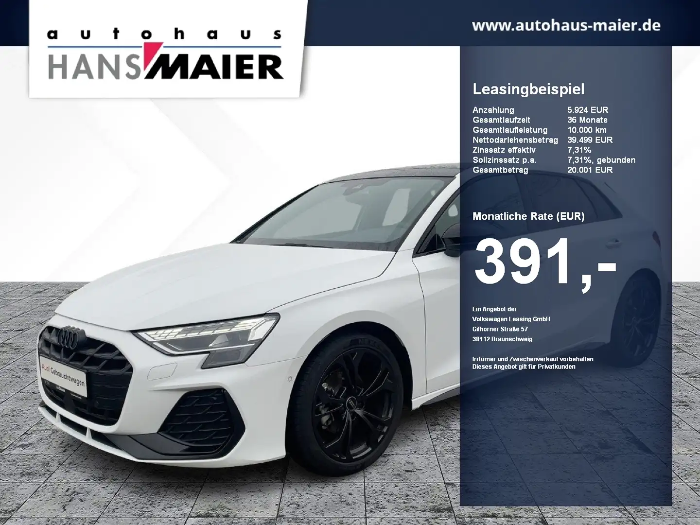 Audi A3 Sportback TFSI S line S tronic AHK Navi Grau - 1