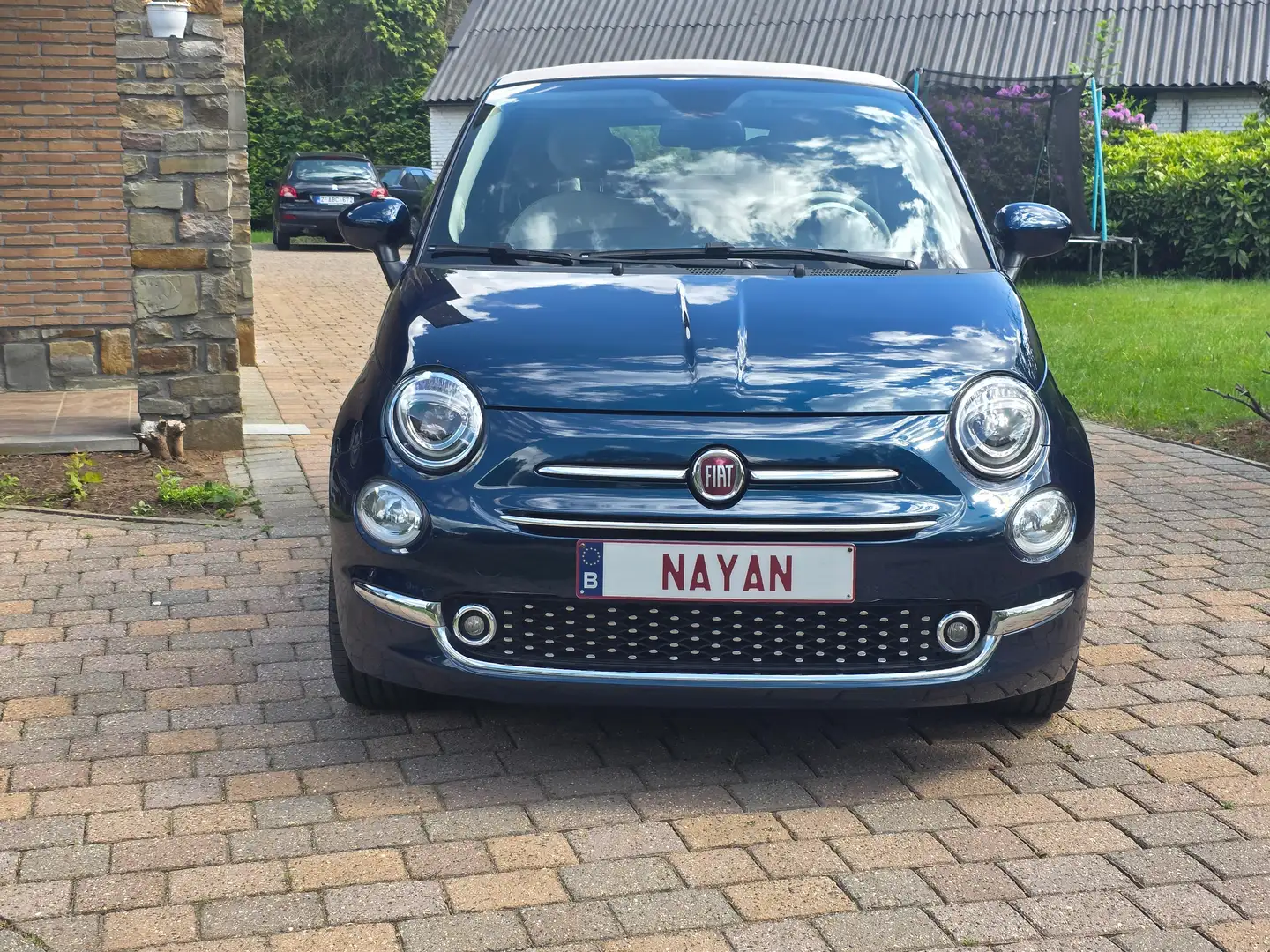 Fiat 500C 1.2i ECO Lounge Reeds gekeurd voor verkoop Blauw - 2