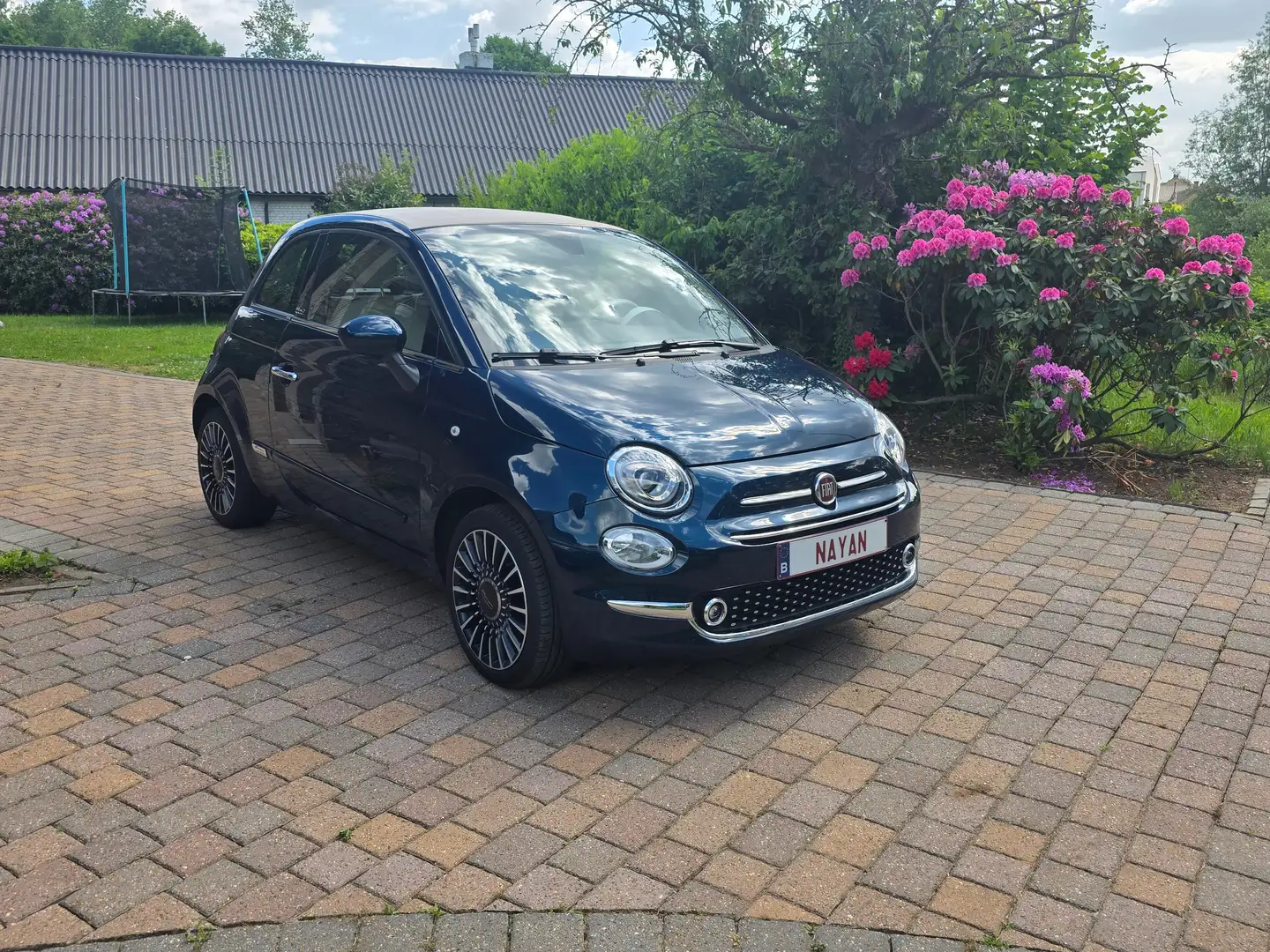 Fiat 500C 1.2i ECO Lounge Reeds gekeurd voor verkoop Blauw - 1