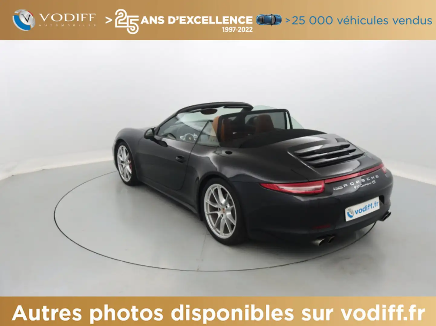 Porsche 991 CARRERA 4S CABRIOLET PDK 400 CV Noir - 2