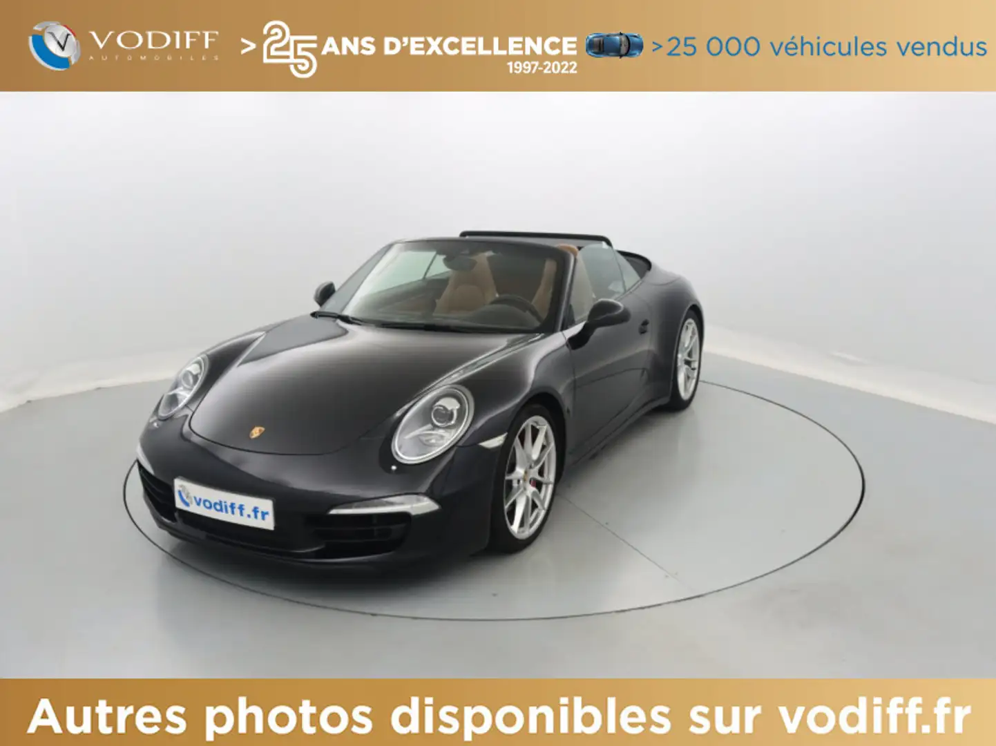 Porsche 991 CARRERA 4S CABRIOLET PDK 400 CV Noir - 1