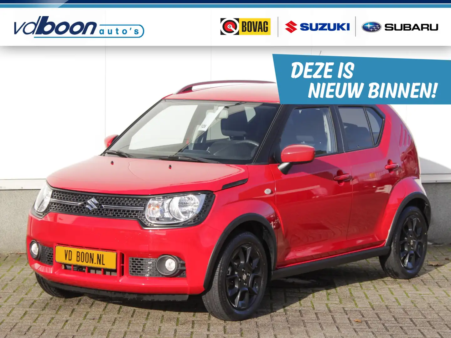 Suzuki Ignis 1.2 Select | Navi | Airco | Camera | Lm-Velgen Rood - 1