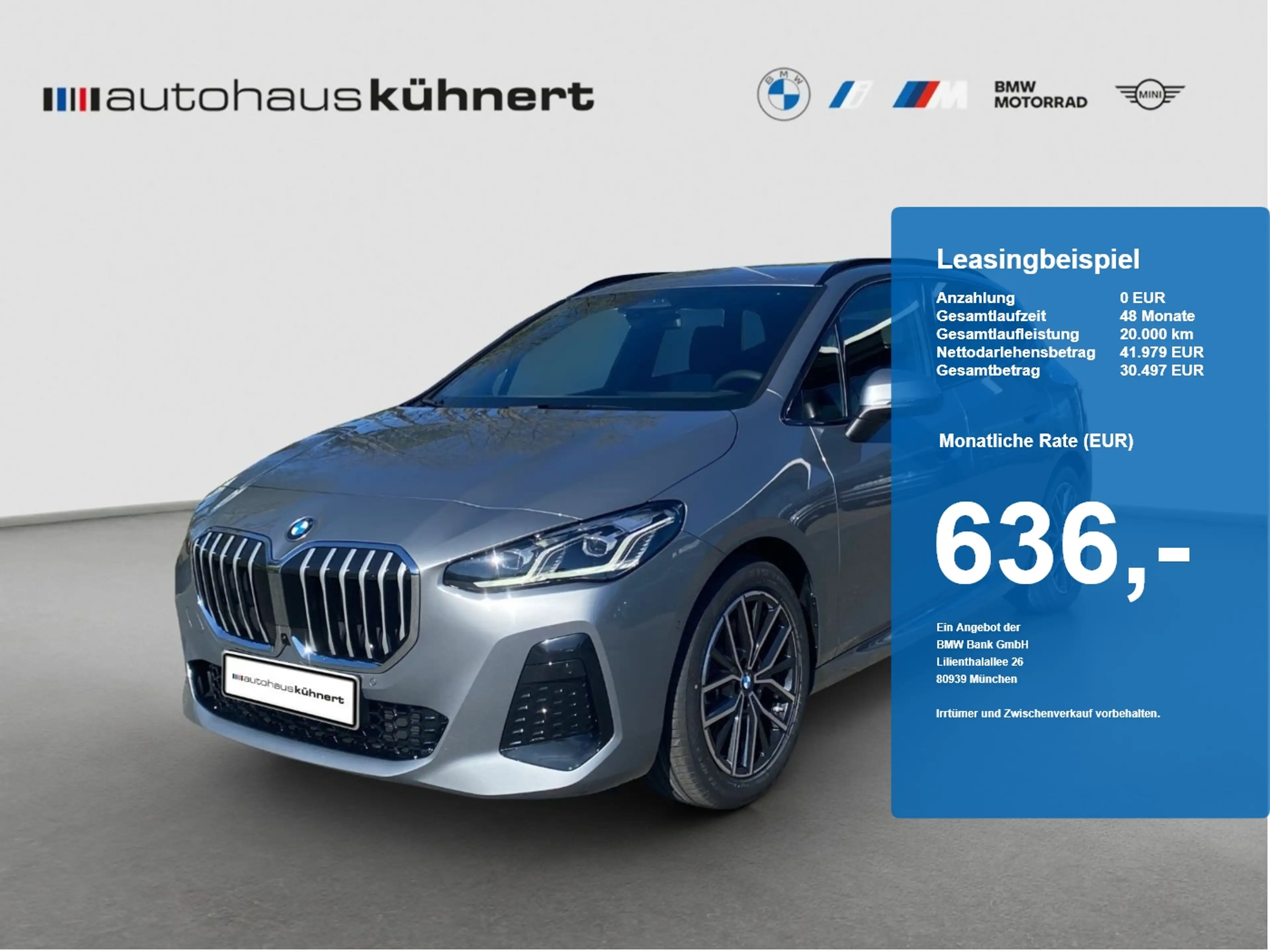 BMW 223 223i xDrive Active Tourer M-Sport UPE: 62.450,-