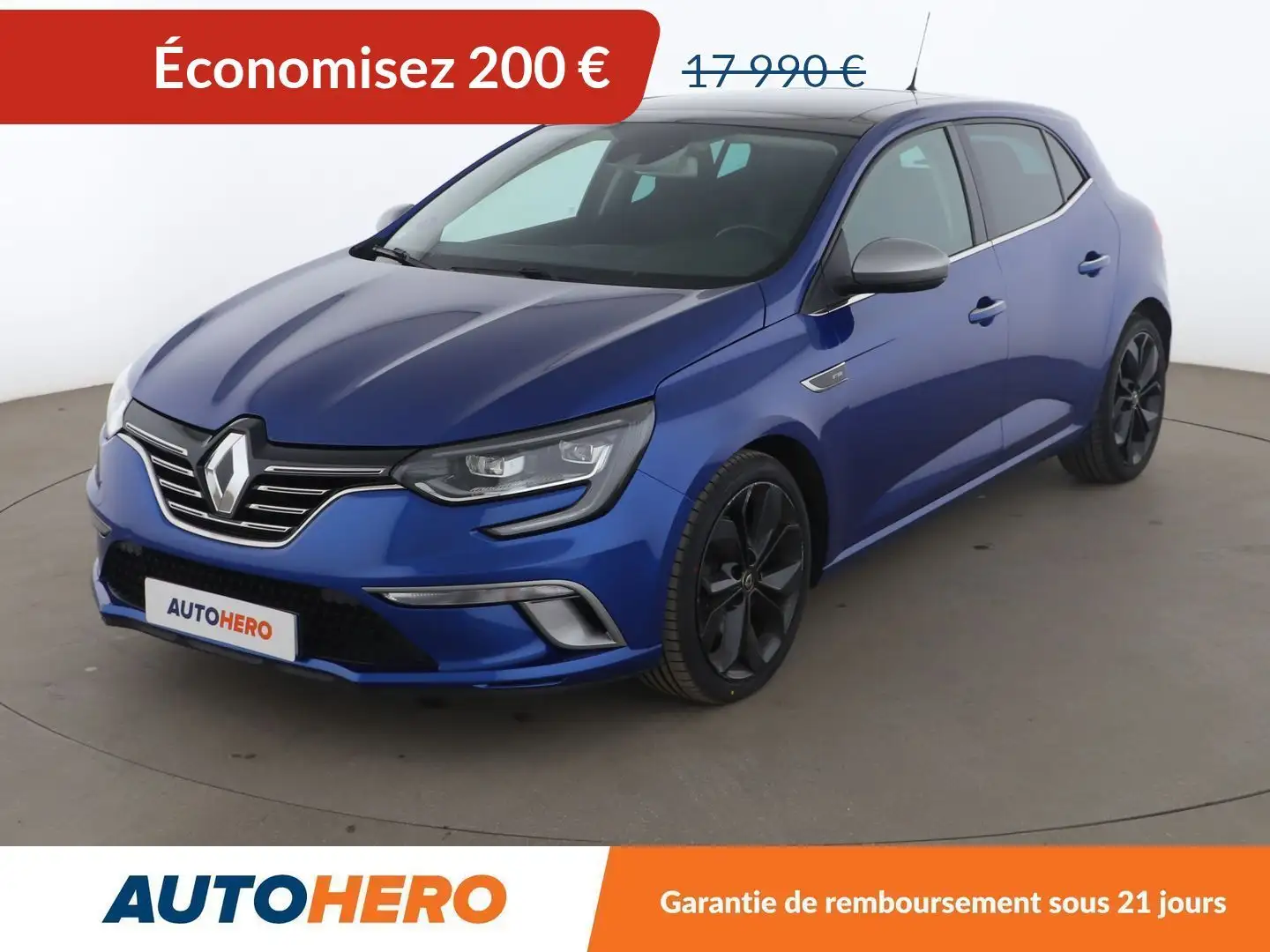 Renault Megane 1.3 TCe GT-Line EDC Bleu - 1