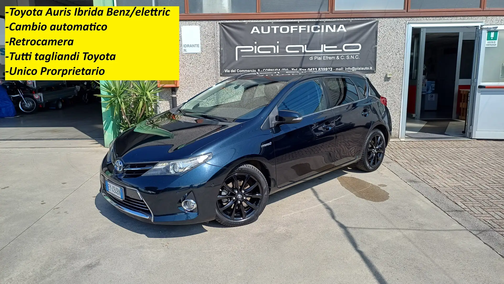 Toyota Auris II 5p 1.8h Lounge tagliandi Toyota Nero - 1