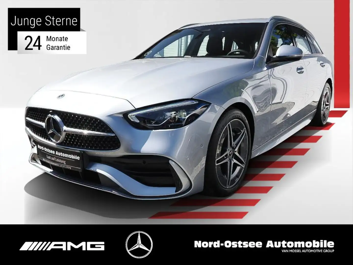 Mercedes-Benz C 220 T d  KAMERA DISTRO LED Sitzheizung KEYLESS Silber - 1