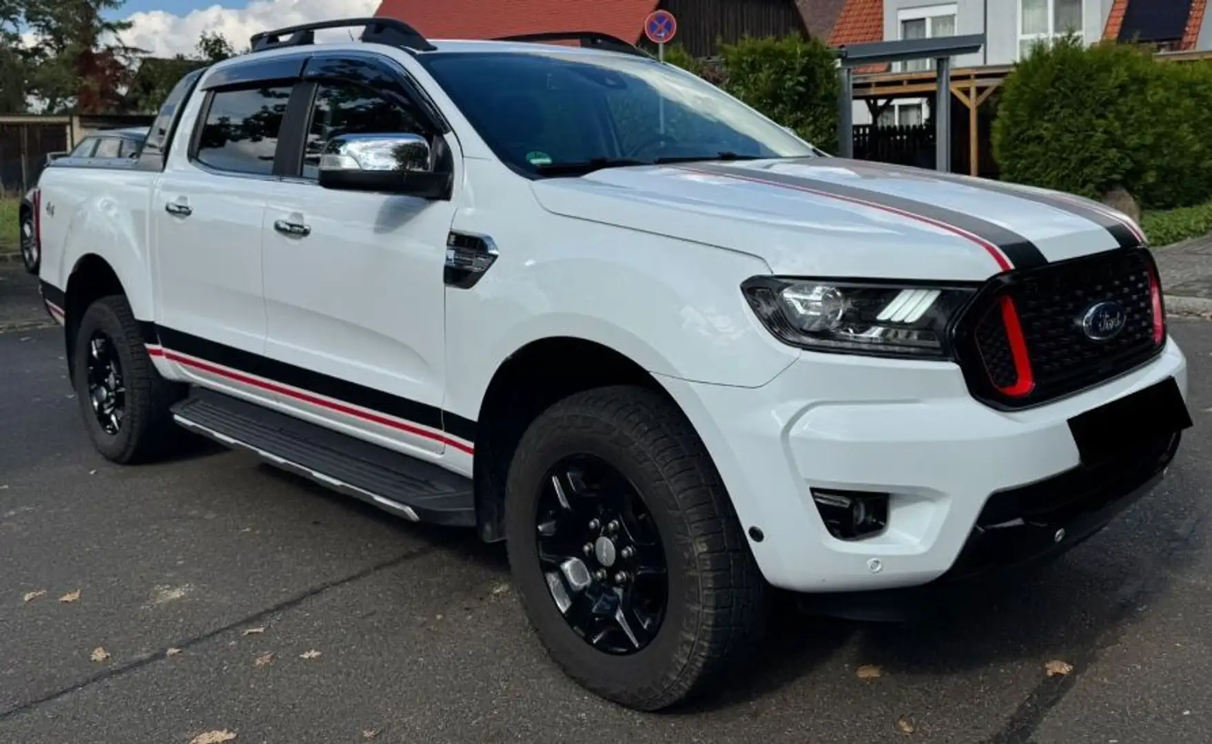 Ford Ranger 4x4 LED*AHK*NAVI*Offroad-Paket*Heckrollo Weiß - 2