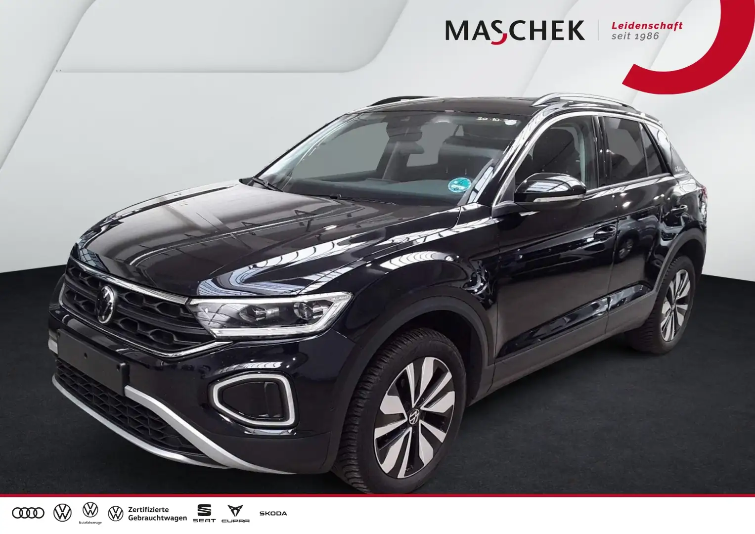 Volkswagen T-Roc Goal 2.0 TDI DSG AHK Navi Sitzh. Kamera AHK ACC AU Schwarz - 1