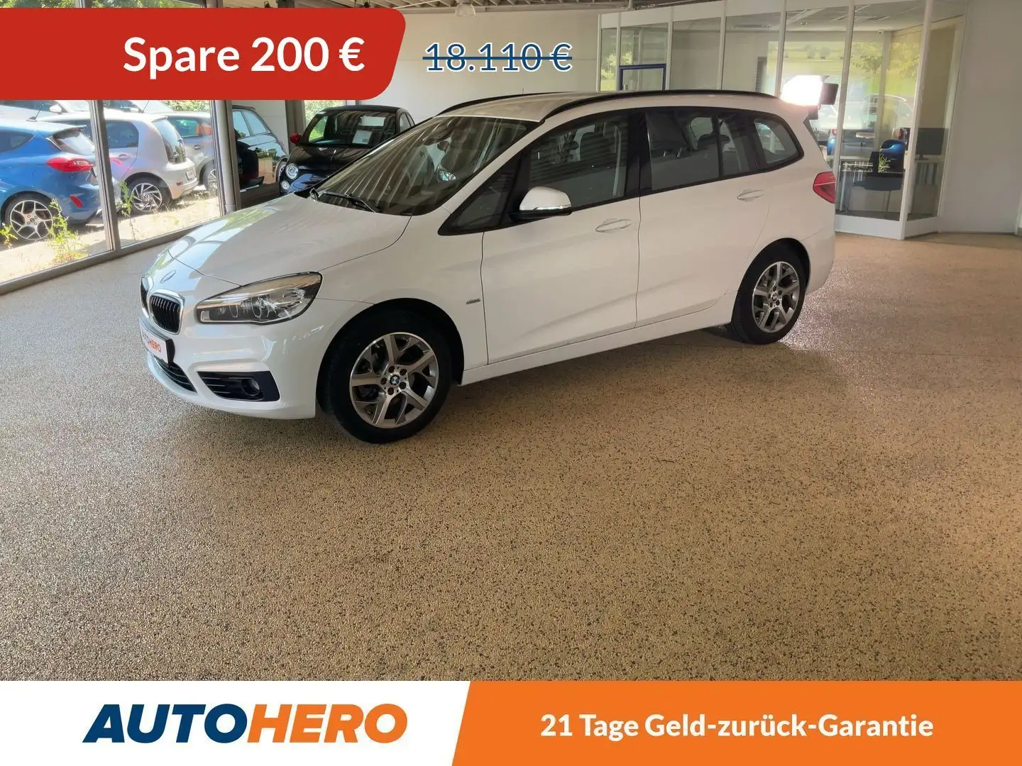 BMW 216 216i Gran Tourer Sport Line*LED*NAVI*TEMPO*PDC*SHZ Weiß - 1