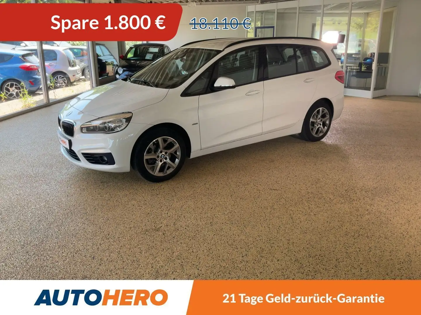 BMW 216 216i Gran Tourer Sport Line*LED*NAVI*TEMPO*PDC*SHZ Weiß - 1